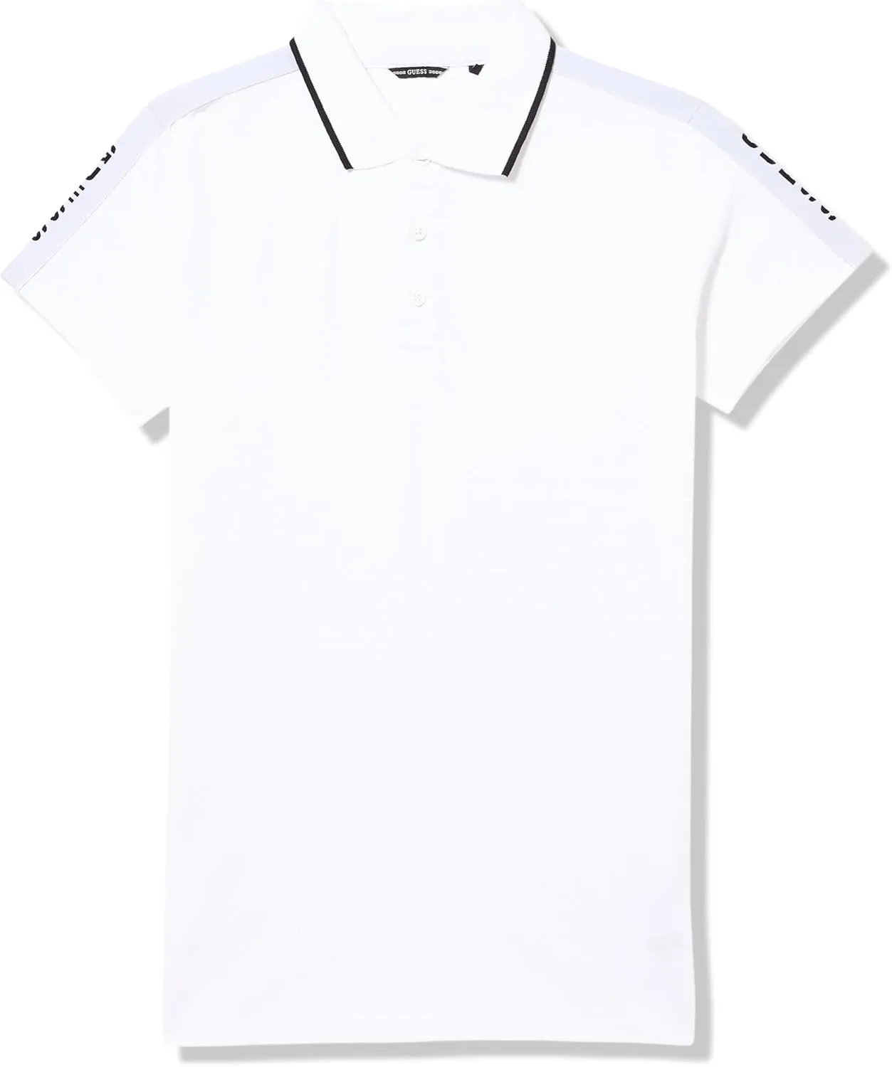 GUESS Boys' Organic Cotton Polo with Taping