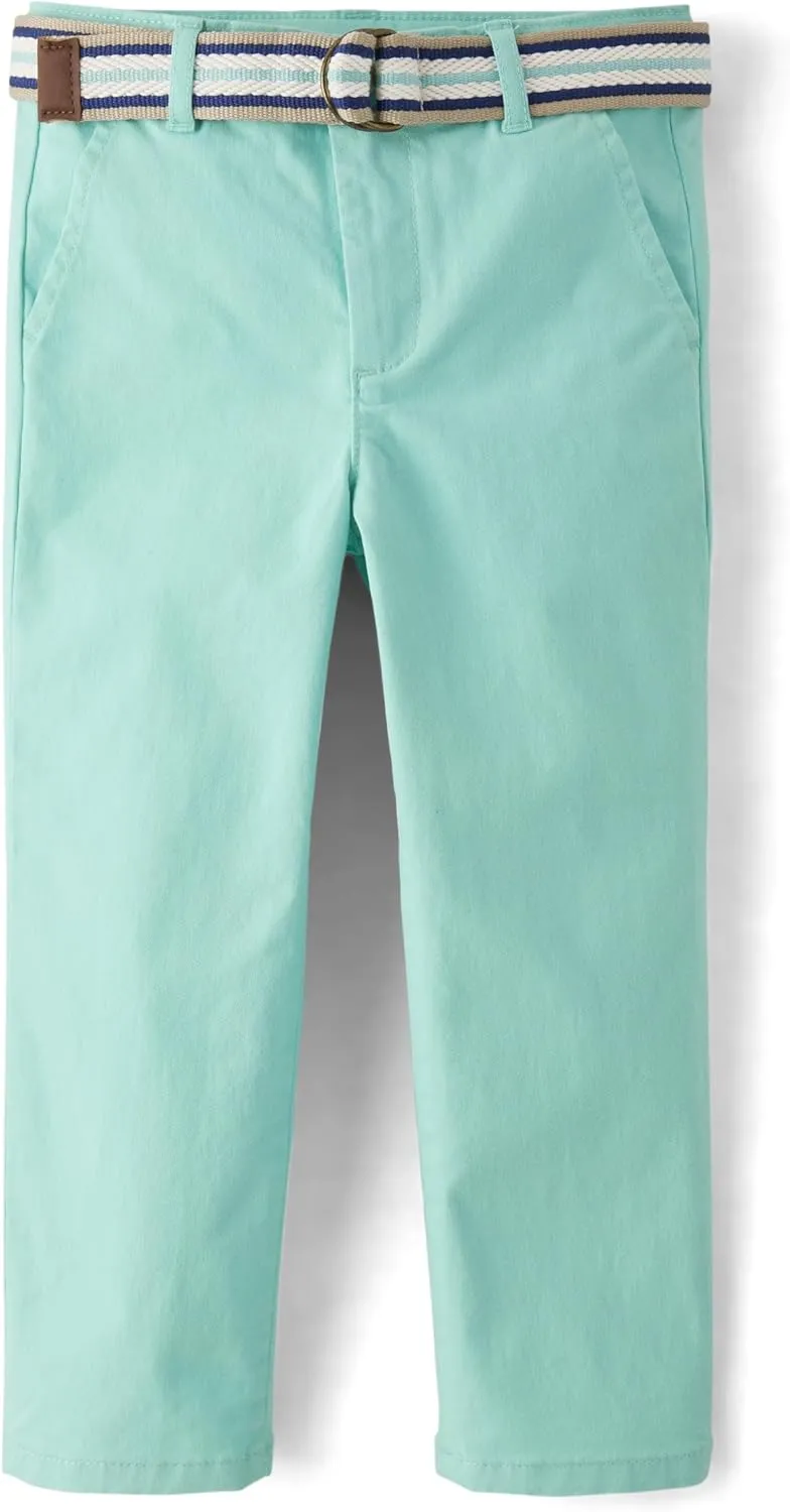 Gymboree Boys' and Toddler Belted Chino Pants
