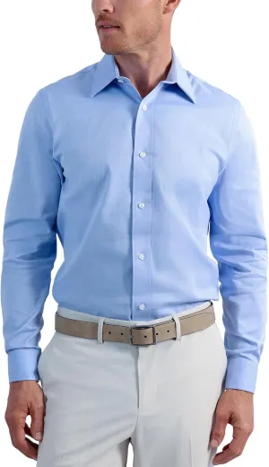 Haggar Men's Premium Comfort Slim Fit Wrinkle Resistant Dress Shirt