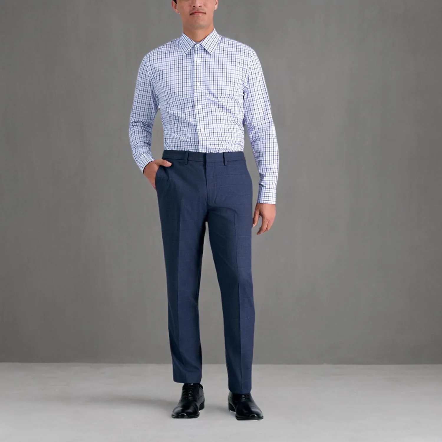 Haggar Men's Premium Comfort Slim Fit Wrinkle Resistant Dress Shirt