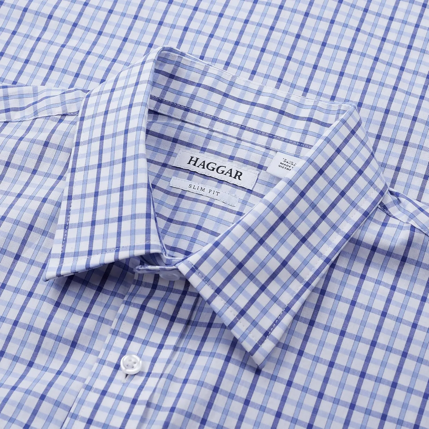 Haggar Men's Premium Comfort Slim Fit Wrinkle Resistant Dress Shirt