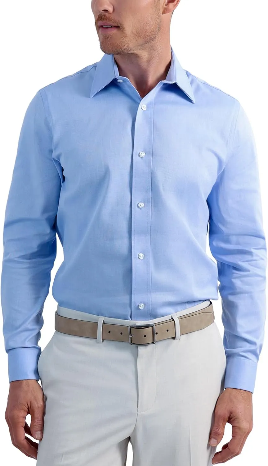 Haggar Men's Premium Comfort Slim Fit Wrinkle Resistant Dress Shirt