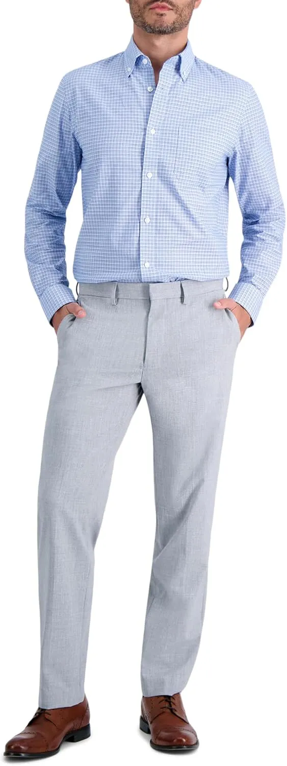 Haggar Men's Premium Comfort Slim Fit Wrinkle Resistant Dress Shirt
