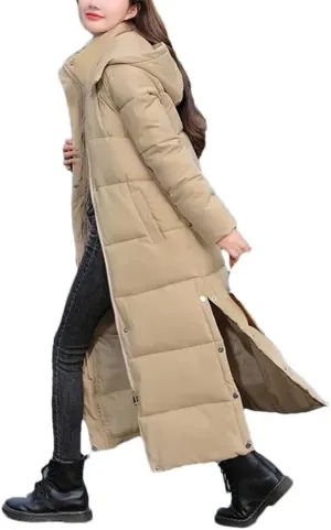 Haitpant Winter Thicken Warm Cotton Coat Female Parkas Casual Hooded Padded Coat Long Jacket Snow Wear Coat