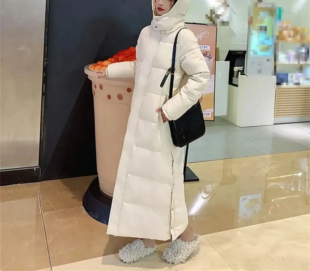 Haitpant Winter Thicken Warm Cotton Coat Female Parkas Casual Hooded Padded Coat Long Jacket Snow Wear Coat