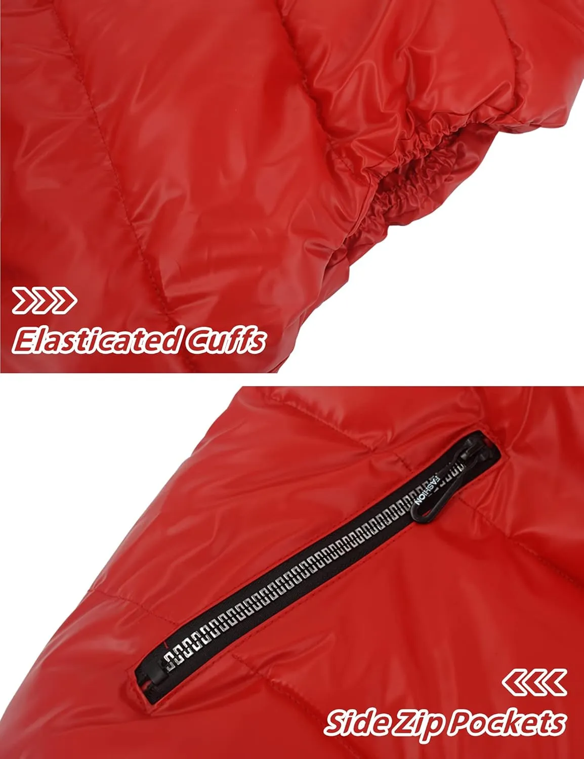 Happy Cherry Kids Winter Down Vest Hooded Vest Zip Windproof Padded Vest Jacket With Pockets