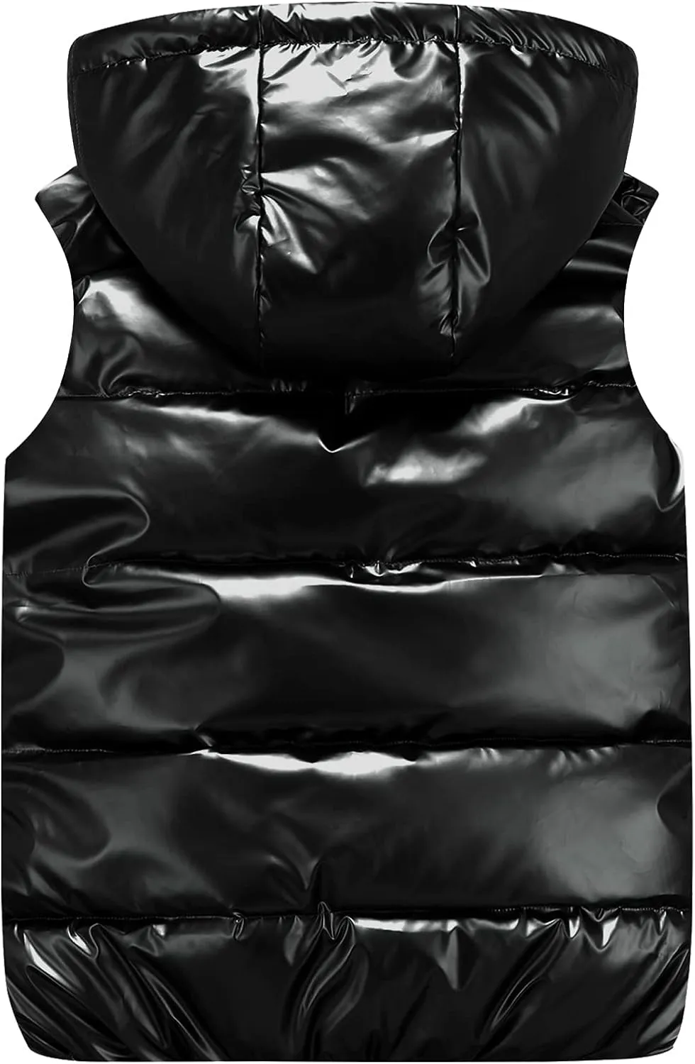 Happy Cherry Kids Winter Down Vest Hooded Vest Zip Windproof Padded Vest Jacket With Pockets