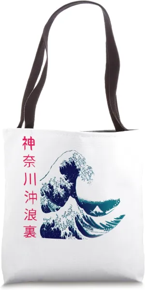 Hokusai Large Wave Art - Japanese Aesthetic Tote Bag