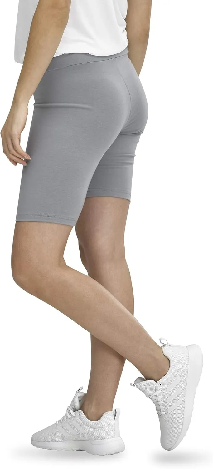 HUE Women's High Waist Blackout Cotton Bike Shorts
