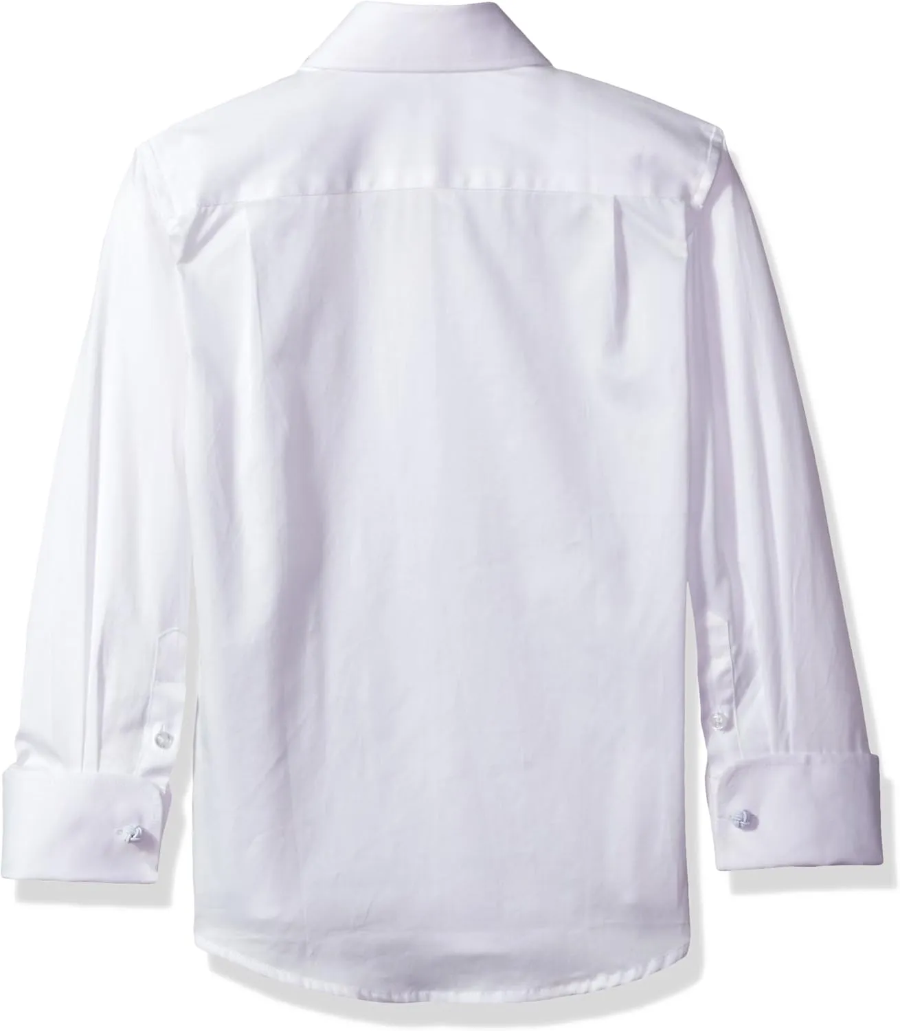 Isaac Mizrahi Boys Button Down Shirt | Long Sleeve French Cuff 100% Cotton Formal Dress Shirt