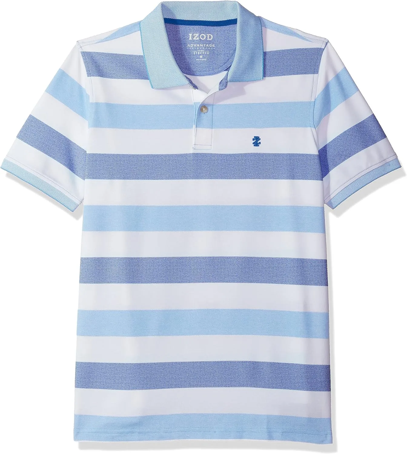 IZOD Big and Tall Advantage Feeder Stripe Short-Sleeve Polo