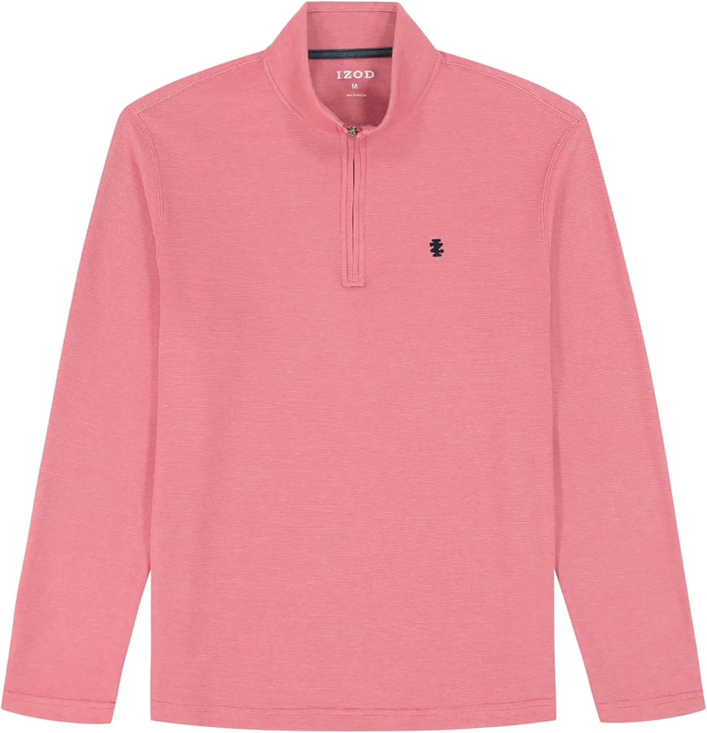 IZOD Men's Big & Tall Performance Comfort Quarter Zip Long Sleeve Shirt
