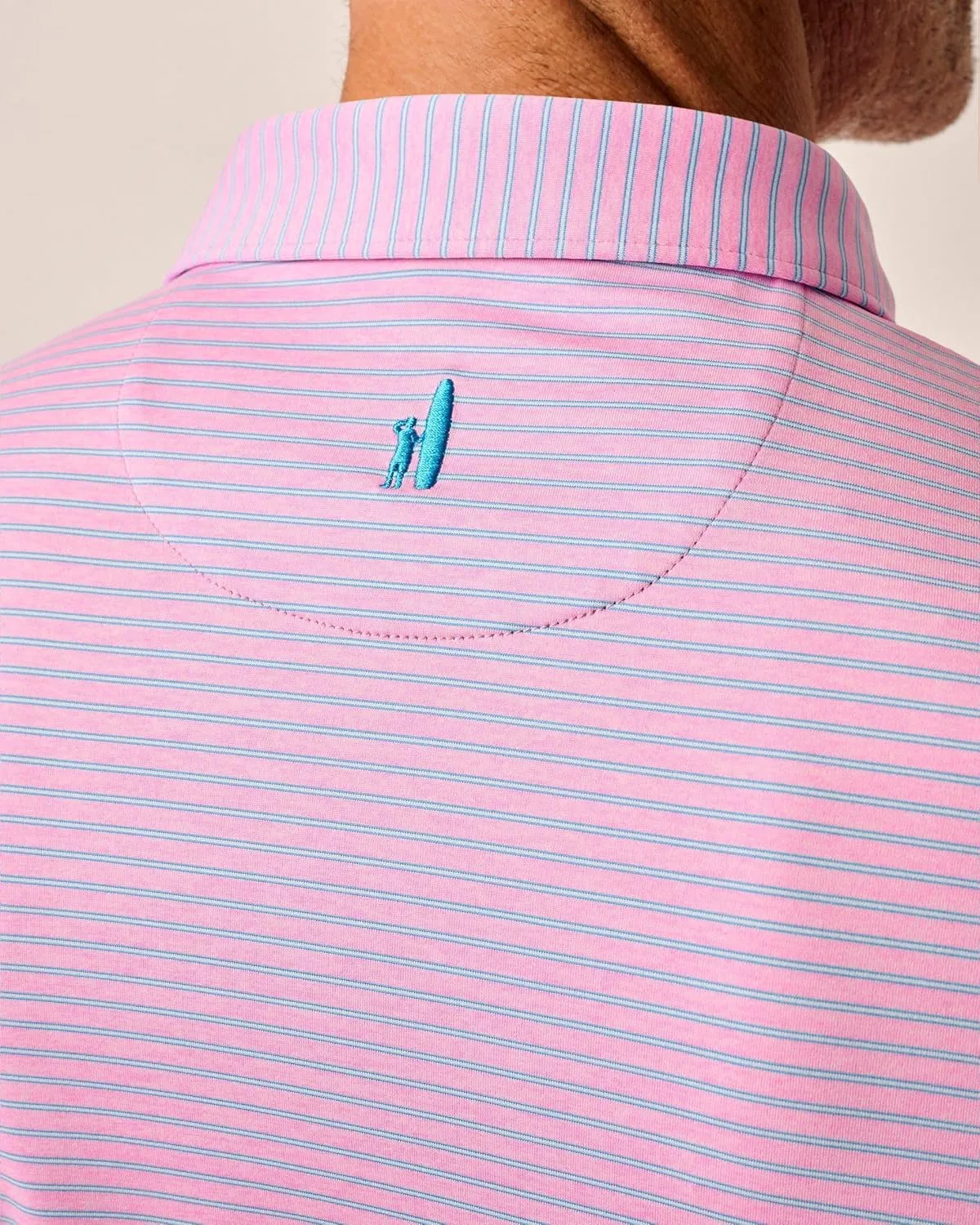 johnnie-O Performance Jersey Polo - Michael Stripe