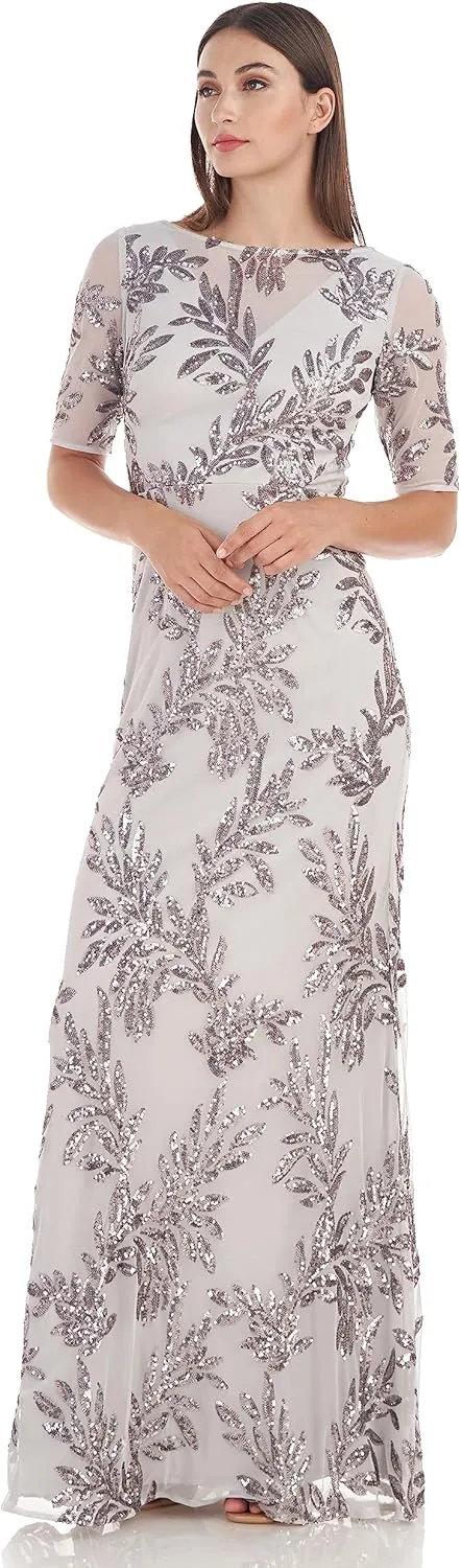 JS Collections Women's Chloe Faux Cut Out Gown