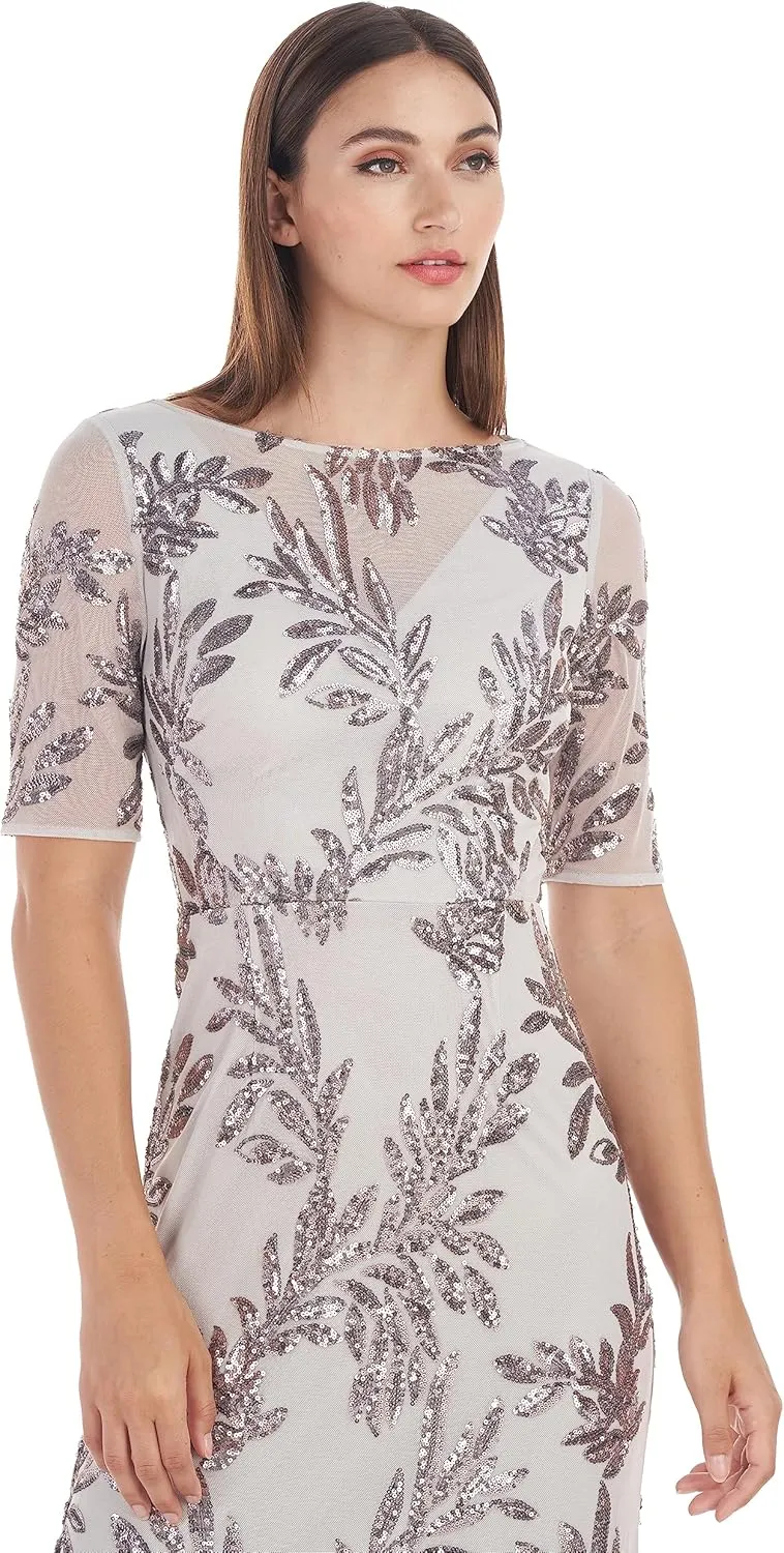 JS Collections Women's Chloe Faux Cut Out Gown