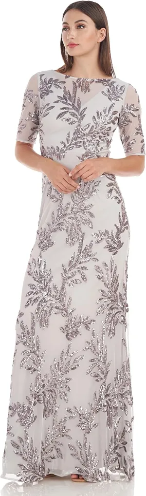 JS Collections Women's Chloe Faux Cut Out Gown