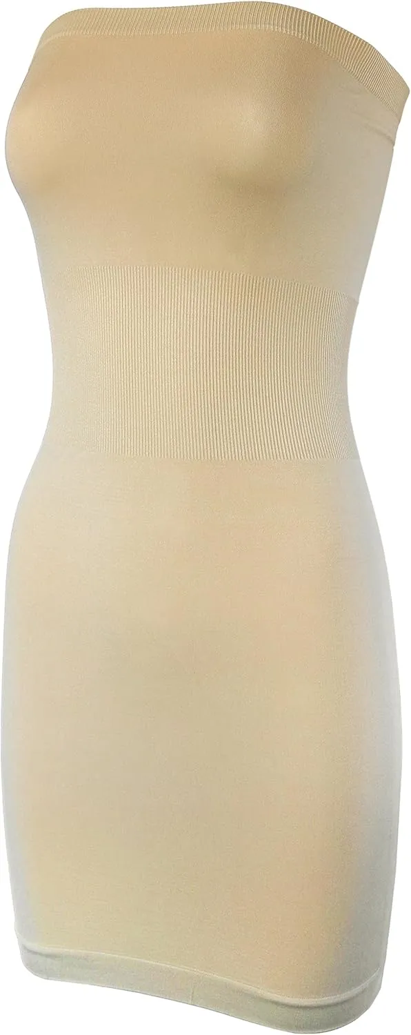 KMystic Seamless Strapless Tube Slip Dress