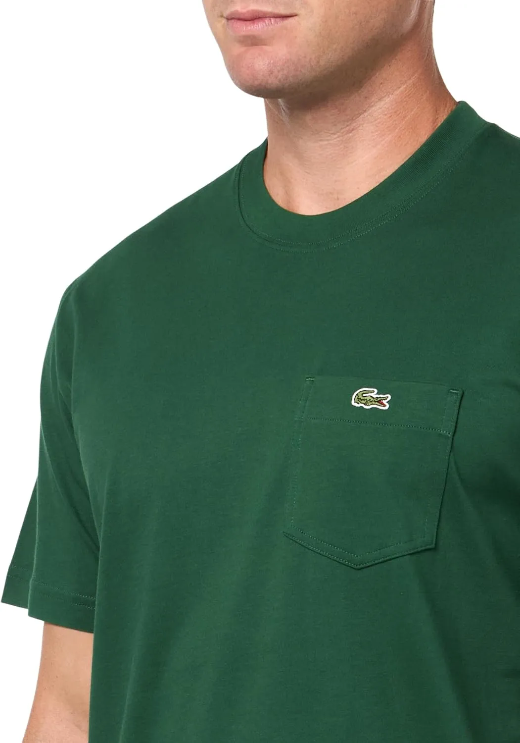 Lacoste Men's Cotton T-Shirt with Breast Pocket