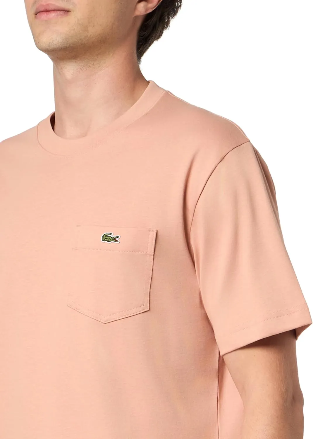 Lacoste Men's Cotton T-Shirt with Breast Pocket