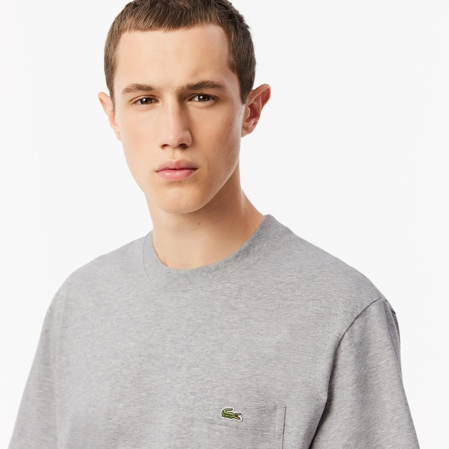 Lacoste Men's Cotton T-Shirt with Breast Pocket