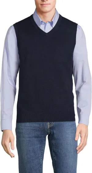 Lands' End Men's Fine Gauge Cotton Vest