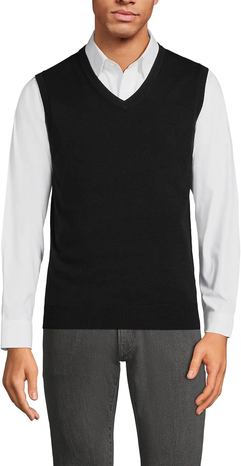 Lands' End Men's Fine Gauge Cotton Vest