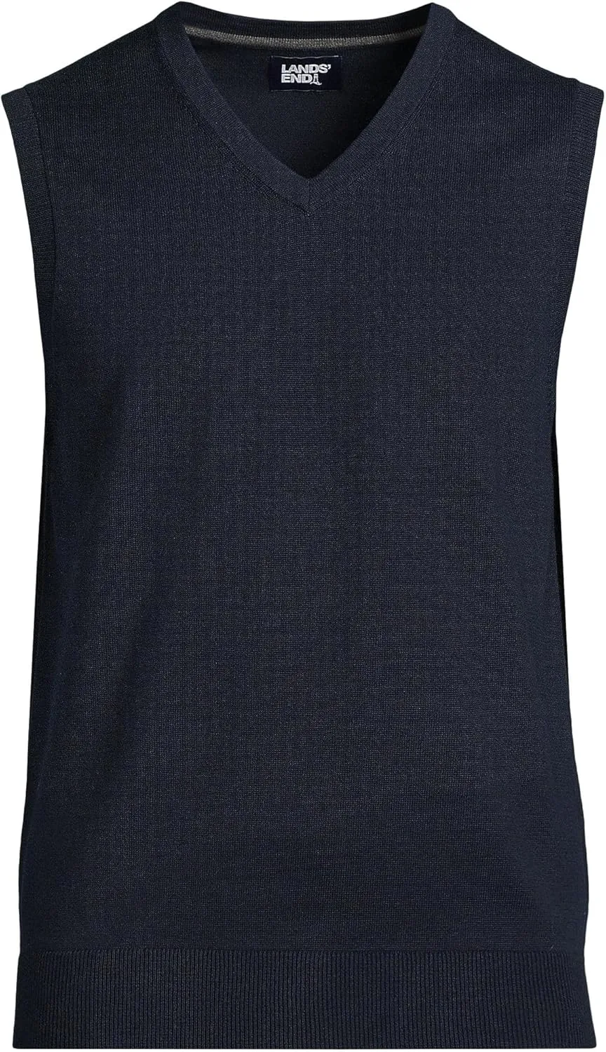 Lands' End Men's Fine Gauge Cotton Vest