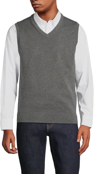 Lands' End Men's Fine Gauge Cotton Vest