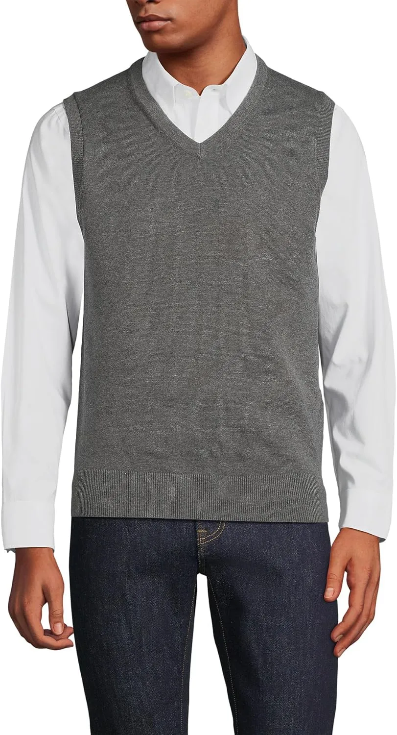 Lands' End Men's Fine Gauge Cotton Vest