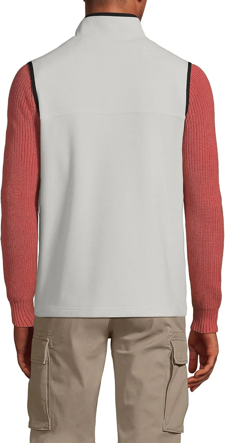 Lands' End Men's Full Zip Fleece Vest