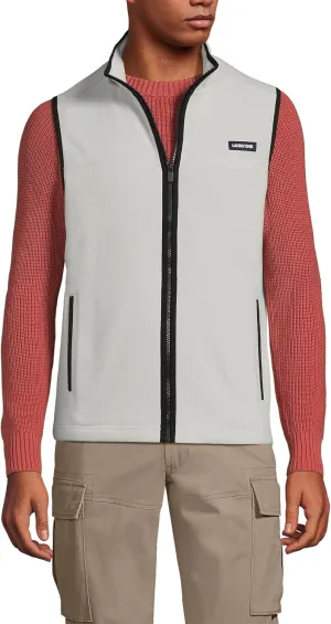 Lands' End Men's Full Zip Fleece Vest