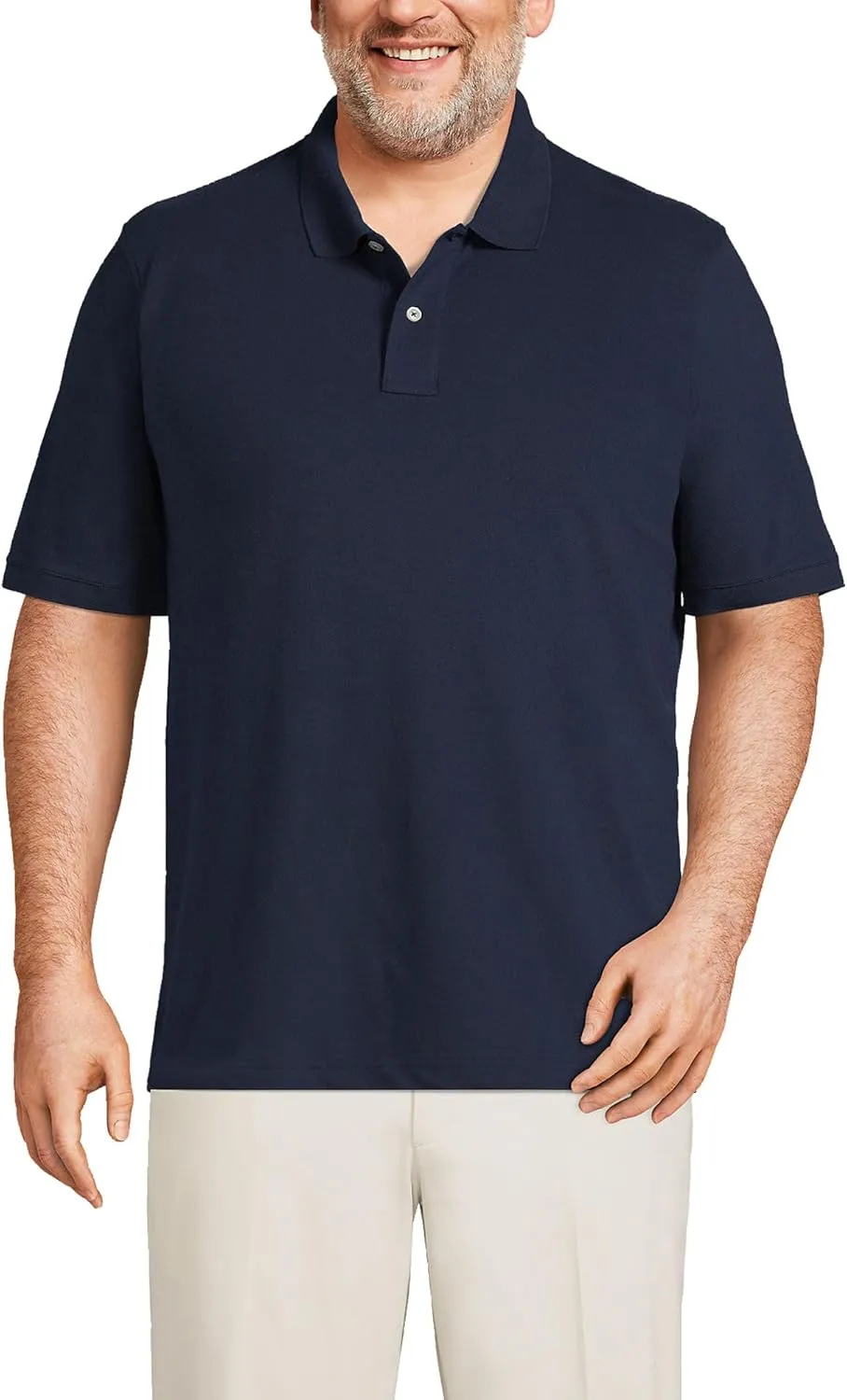 Lands' End Men's Short Sleeve Comfort-First Mesh Polo Shirt