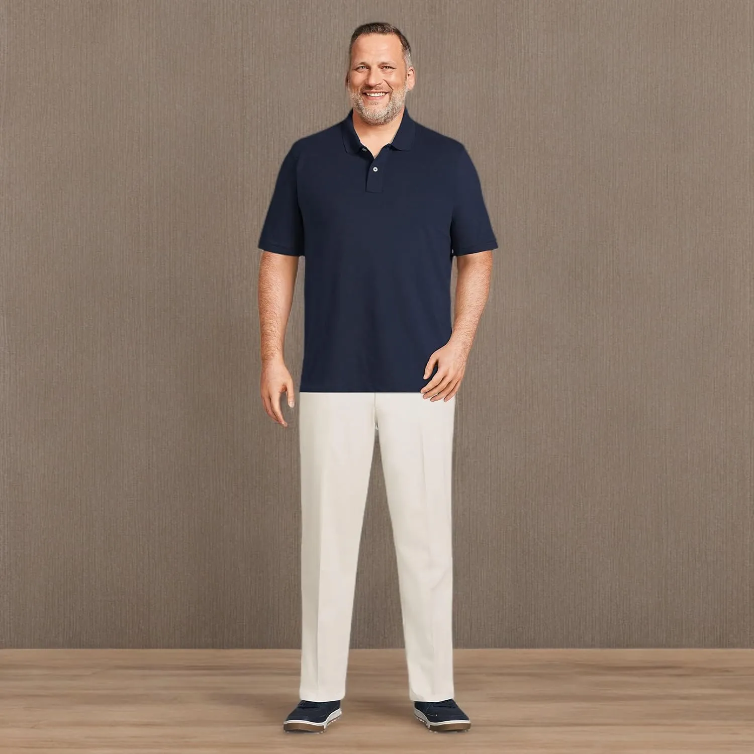 Lands' End Men's Short Sleeve Comfort-First Mesh Polo Shirt
