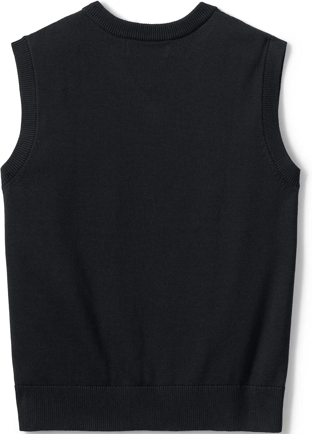 Lands' End School Uniform Men's Cotton Modal Fine Gauge Sweater Vest