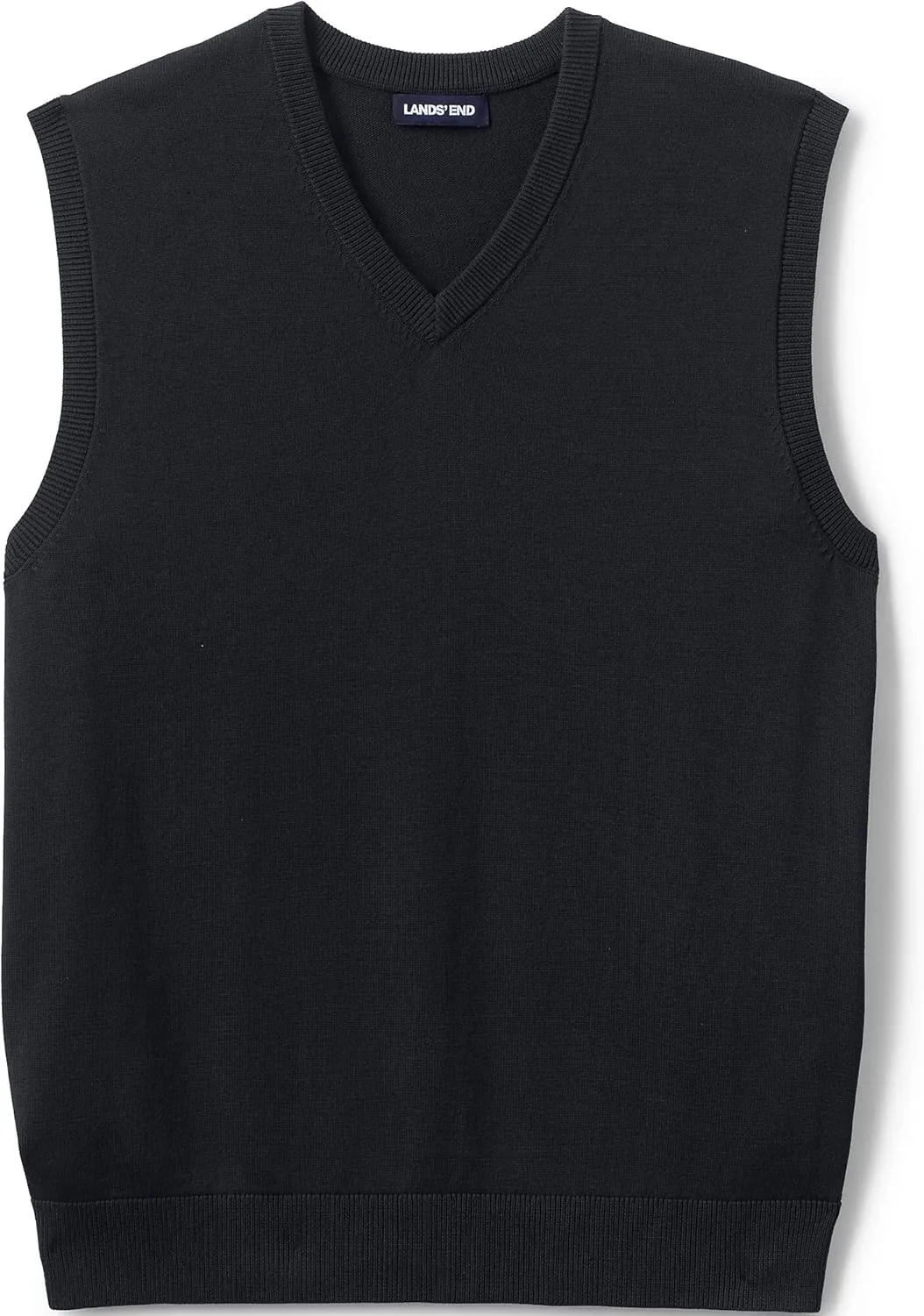 Lands' End School Uniform Men's Cotton Modal Fine Gauge Sweater Vest