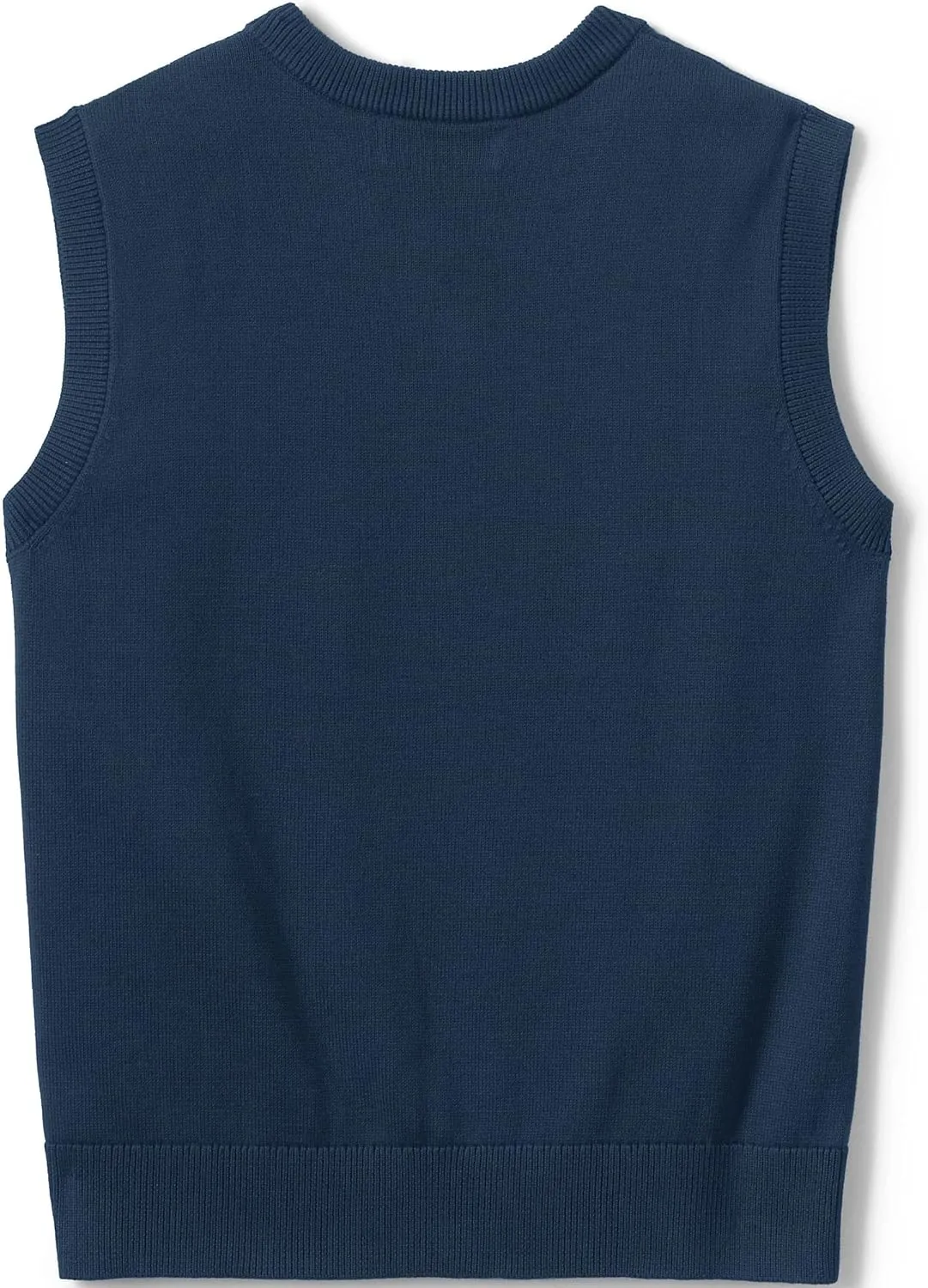 Lands' End School Uniform Men's Cotton Modal Fine Gauge Sweater Vest
