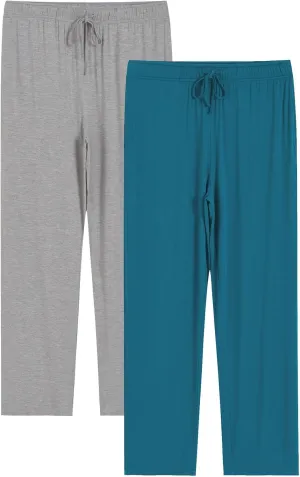 Latuza Men's Viscose Pajama Pants Soft Lounge Pants with Pockets
