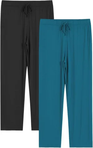 Latuza Men's Viscose Pajama Pants Soft Lounge Pants with Pockets