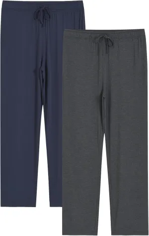 Latuza Men's Viscose Pajama Pants Soft Lounge Pants with Pockets