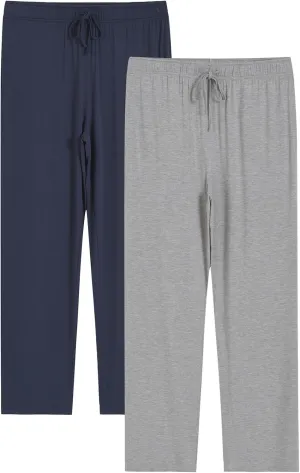 Latuza Men's Viscose Pajama Pants Soft Lounge Pants with Pockets