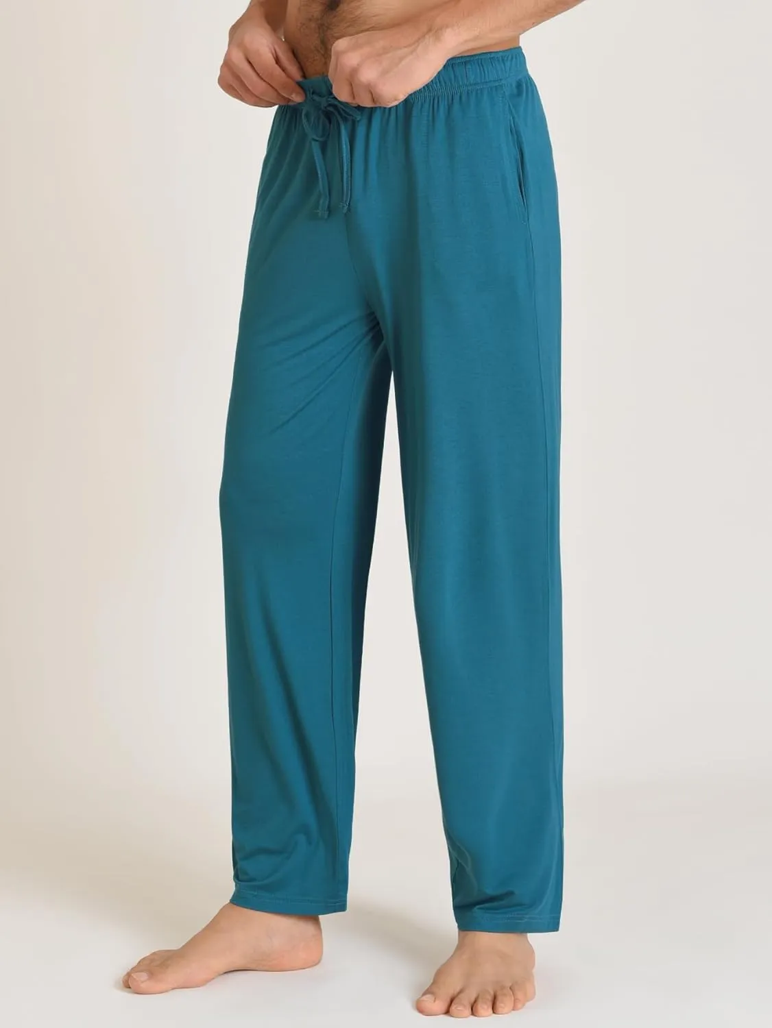 Latuza Men's Viscose Pajama Pants Soft Lounge Pants with Pockets