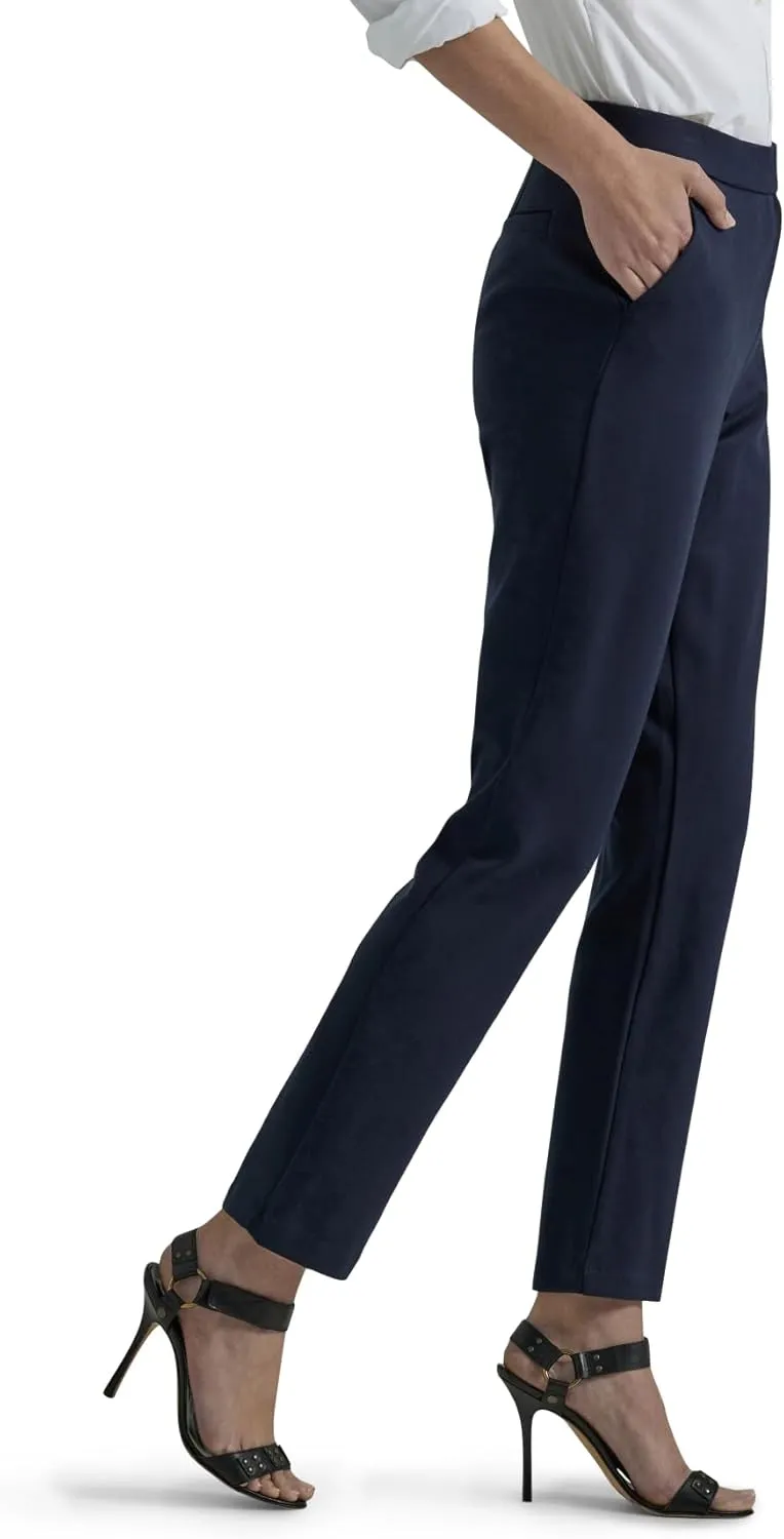 Lee Women's Petite Ultra Lux Comfort Any Wear Slim Ankle Pant