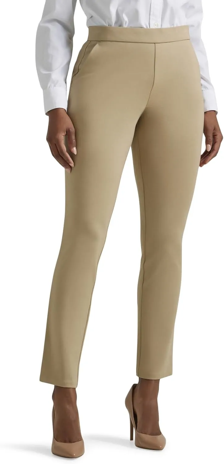 Lee Women's Petite Ultra Lux Comfort Any Wear Slim Ankle Pant