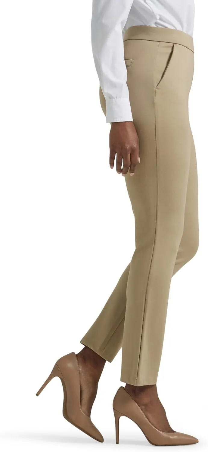 Lee Women's Petite Ultra Lux Comfort Any Wear Slim Ankle Pant