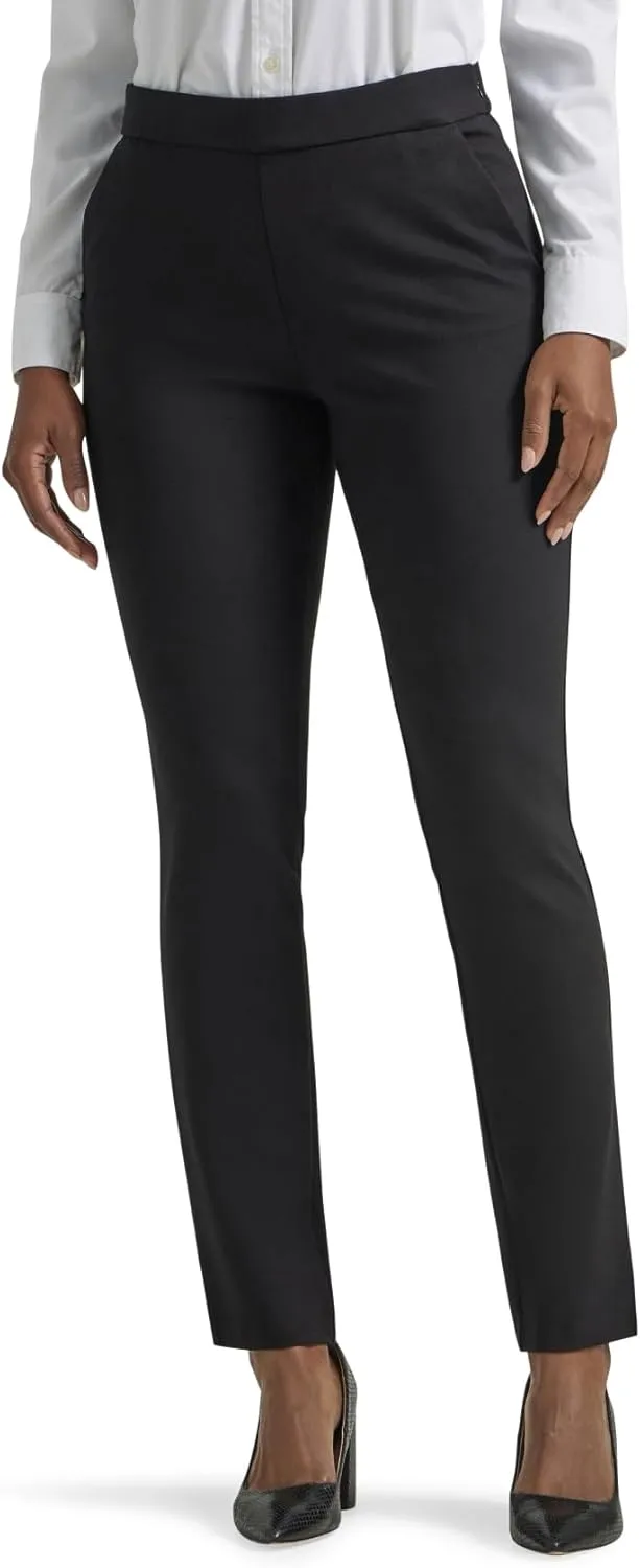 Lee Women's Petite Ultra Lux Comfort Any Wear Slim Ankle Pant