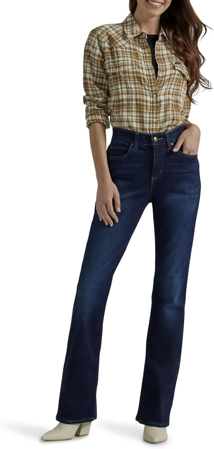 Lee Women's Petite Ultra Lux Comfort with Flex Motion Bootcut Jean