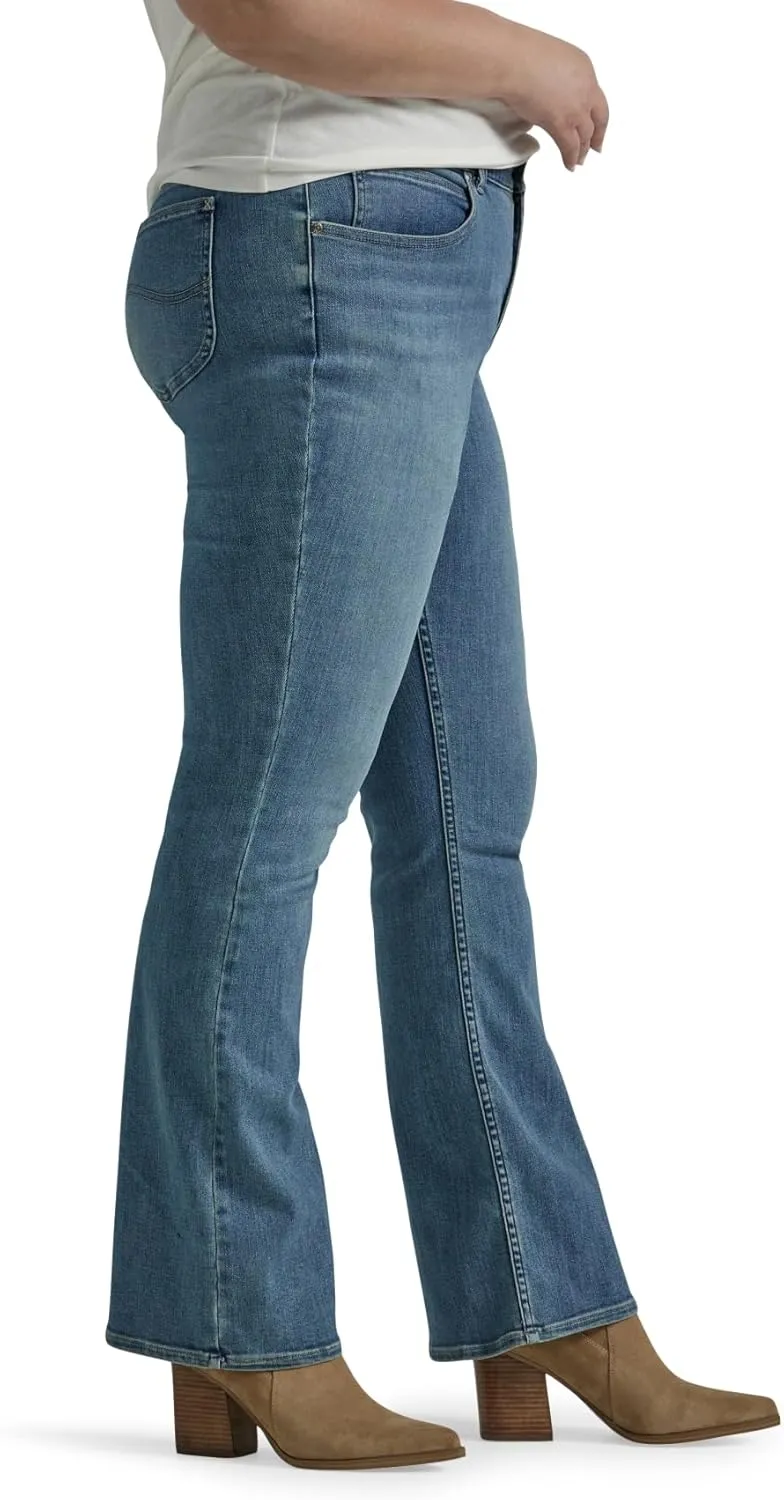 Lee womens Plus Size Ultra Lux Comfort With Flex Motion Bootcut Jean