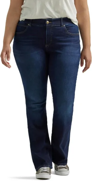 Lee womens Plus Size Ultra Lux Comfort With Flex Motion Bootcut Jean