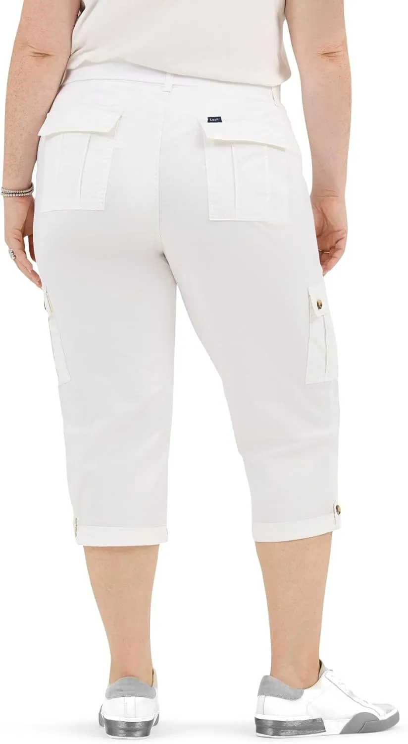 Lee womens Plus Size Ultra Lux Comfort With Flex-to-go Cargo Capri Pant