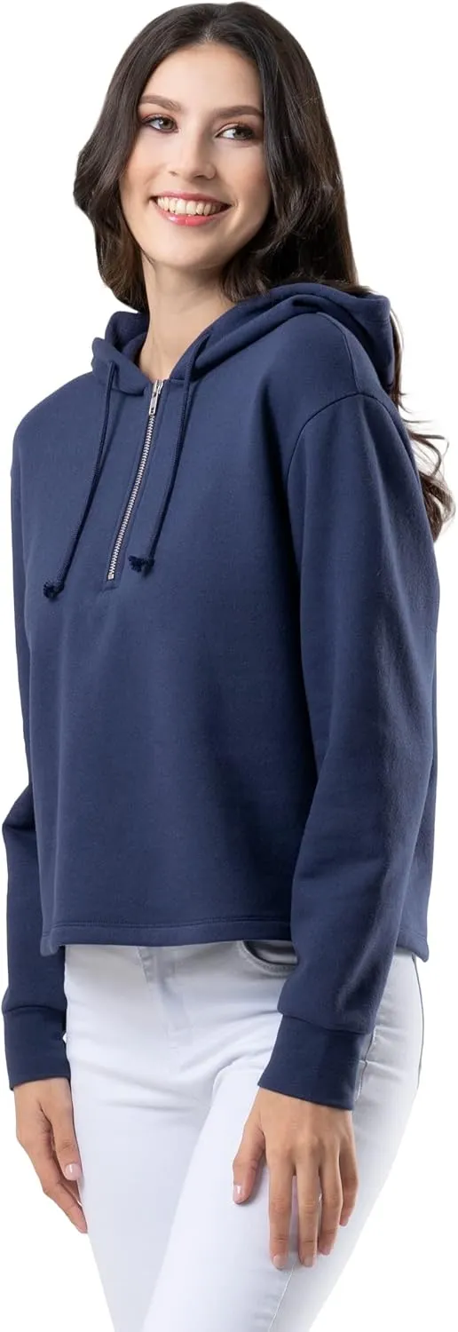 Lee Women's Quarter Zip Fleece Hoodie